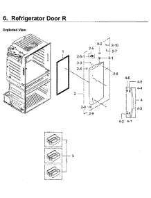 Door Left parts for Samsung Refrigerator RF28HMEDBWW/AA-12 from AppliancePartsPros.com