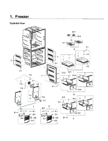 Freezer parts for Samsung Refrigerator RF28K9070SR/AA-02 from AppliancePartsPros.com