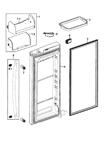 Refrigerator Door R parts for Samsung Refrigerator RF26XAZRS/XAA-00 from AppliancePartsPros.com