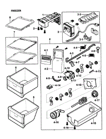 Ice Maker parts for Samsung Refrigerator RS2578WW/XAA-00 from AppliancePartsPros.com