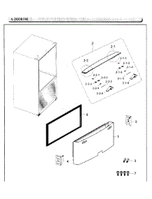 Freezer Door parts for Samsung Refrigerator RF26HFENDWW/AA-01 from AppliancePartsPros.com