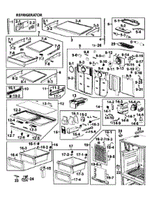 Refrigerator parts for Samsung Refrigerator RF26VABBP/XAA-00 from AppliancePartsPros.com