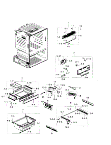 Freezer parts for Samsung Refrigerator RF28HFEDTSR/AA-07 from AppliancePartsPros.com