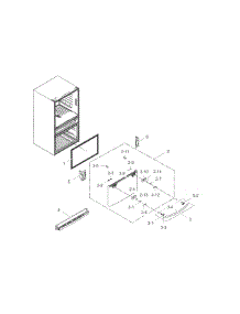Freezer Door parts for Samsung Refrigerator RF28HMELBSR/AA-01 from AppliancePartsPros.com