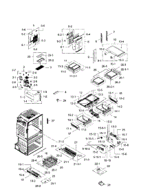 Fridge parts for Samsung Refrigerator RF28JBEDBSG/AA-03 from AppliancePartsPros.com