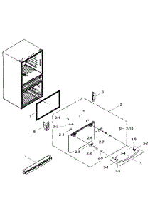 Freezer Door parts for Samsung Refrigerator RF28JBEDBSG/AA-03 from AppliancePartsPros.com