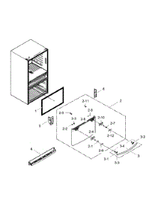 Freezer Door parts for Samsung Refrigerator RF28HMEDBSR/AA-00 from AppliancePartsPros.com