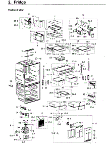 Fridge parts for Samsung Refrigerator RF28M9580SG/AA-00 from AppliancePartsPros.com