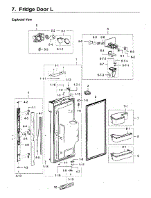 Fridge Door Lt parts for Samsung Refrigerator RF28M9580SG/AA-00 from AppliancePartsPros.com