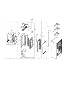 Right Fridge Door parts for Samsung Refrigerator RF28N9780SG/AA-00 from AppliancePartsPros.com