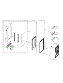Left Freezer Door parts for Samsung Refrigerator RF28N9780SG/AA-00 from AppliancePartsPros.com