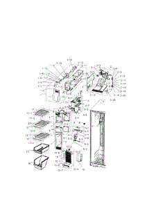 Freezer parts for Samsung Refrigerator RS2530BBP/XAA-00 from AppliancePartsPros.com