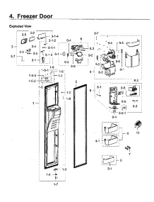 Left Door parts for Samsung Refrigerator RH22H9010SR/AA-06 from AppliancePartsPros.com