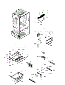 Freezer parts for Samsung Refrigerator RF28HFEDBSR/AA-06 from AppliancePartsPros.com