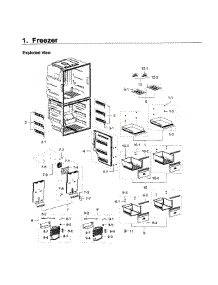 Freezer parts for Samsung Refrigerator RF28K9580SG/AA-00 from AppliancePartsPros.com