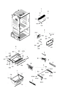 Freezer parts for Samsung Refrigerator RF28HFEDBSR/AA-05 from AppliancePartsPros.com