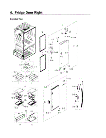 Fridge Door R parts for Samsung Refrigerator RF28HDEDPWW/AA-06 from AppliancePartsPros.com