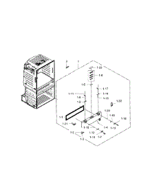 Door-Flexzone parts for Samsung Refrigerator RF28HMEDBSR/AA-02 from AppliancePartsPros.com
