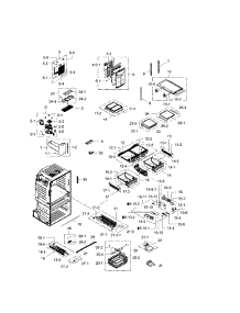 Refrigerator parts for Samsung Refrigerator RF28HMEDBSR/AA-02 from AppliancePartsPros.com