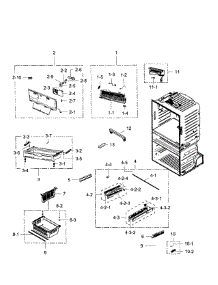 Freezer parts for Samsung Refrigerator RF28JBEDBSG/AA-04 from AppliancePartsPros.com