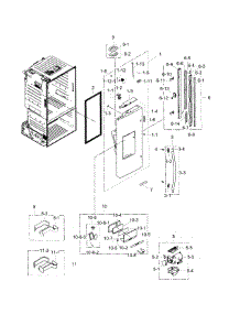 Fridge Door L parts for Samsung Refrigerator RF28HFEDBBC/AA-02 from AppliancePartsPros.com