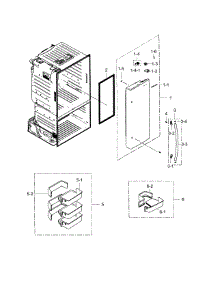 Fridge Door R parts for Samsung Refrigerator RF28HFEDBBC/AA-02 from AppliancePartsPros.com