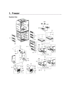 Freezer parts for Samsung Refrigerator RF28K9070SG/AA-01 from AppliancePartsPros.com