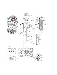 Refrigerator Door L parts for Samsung Refrigerator RF28HFEDTBC/AA-01 from AppliancePartsPros.com