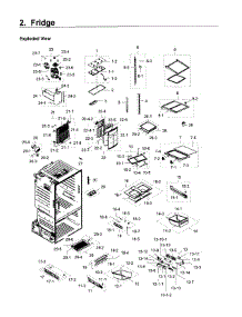 Fridge parts for Samsung Refrigerator RF28HDEDPWW/AA-01 from AppliancePartsPros.com
