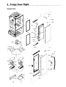 Fridge Door R parts for Samsung Refrigerator RF28HDEDPWW/AA-05 from AppliancePartsPros.com