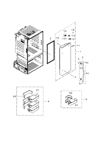 Fridge Door R parts for Samsung Refrigerator RF28HFEDBBC/AA-03 from AppliancePartsPros.com