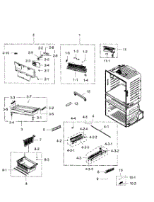 Freezer parts for Samsung Refrigerator RF28HMEDBBC/AA-08 from AppliancePartsPros.com
