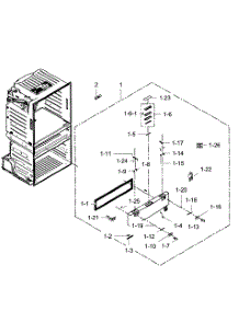 Flexzone Door parts for Samsung Refrigerator RF28HMEDBBC/AA-08 from AppliancePartsPros.com