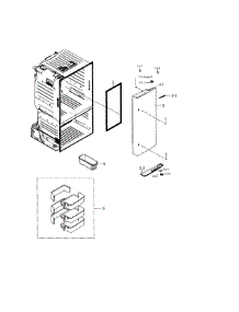Fridge Door R parts for Samsung Refrigerator RF26HFPNBSR/AA-00 from AppliancePartsPros.com