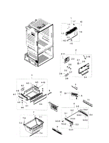 Freezer parts for Samsung Refrigerator RF28HFEDBSR/AA-09 from AppliancePartsPros.com