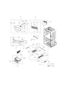 Freezer parts for Samsung Refrigerator RF28HMELBSR/AA-05 from AppliancePartsPros.com