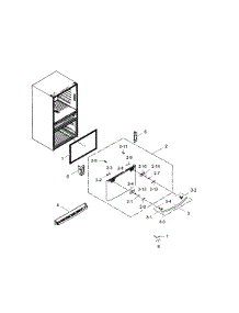 Freezer Door parts for Samsung Refrigerator RF28HMEDBBC/AA-01 from AppliancePartsPros.com