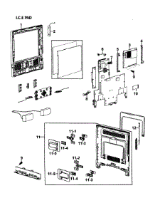 I.C.E Pad parts for Samsung Refrigerator RH269LBSH/XAA-00 from AppliancePartsPros.com