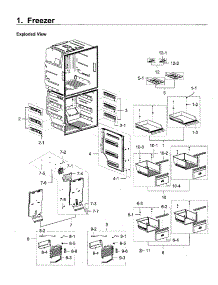 Freezer parts for Samsung Refrigerator RF28M9580SR/AA-00 from AppliancePartsPros.com