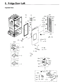 Fridge Door L parts for Samsung Refrigerator RF26J7500SR/AA-00 from AppliancePartsPros.com