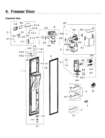Left Door parts for Samsung Refrigerator RH22H9010SR/AA-05 from AppliancePartsPros.com