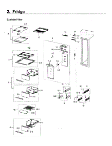 Fridge parts for Samsung Refrigerator RH22H9010SR/AA-05 from AppliancePartsPros.com
