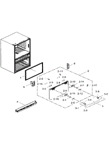 Freezer Door parts for Samsung Refrigerator RF28HMEDBWW/AA-06 from AppliancePartsPros.com