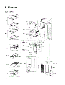 Freezer parts for Samsung Refrigerator RH22H9010SR/AA-04 from AppliancePartsPros.com