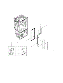 Refrigerator Door Right parts for Samsung Refrigerator RFG29THDRS/XAA-01 from AppliancePartsPros.com