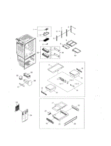 Refrigerator parts for Samsung Refrigerator RFG29THDRS/XAA-01 from AppliancePartsPros.com