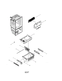 Freezer parts for Samsung Refrigerator RFG29THDRS/XAA-01 from AppliancePartsPros.com