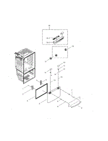 Freezer Door parts for Samsung Refrigerator RFG29THDRS/XAA-01 from AppliancePartsPros.com