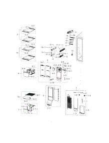 Freezer Side parts for Samsung Refrigerator RH22H8010SR/AA-00 from AppliancePartsPros.com