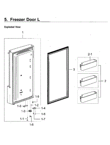 Freezer Door R parts for Samsung Refrigerator RF28K9580SR/AA-02 from AppliancePartsPros.com